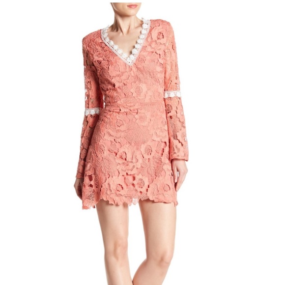 Alexia Admor Ruffled Long Sleeve Lace Dress (S)NWT - Picture 7 of 8